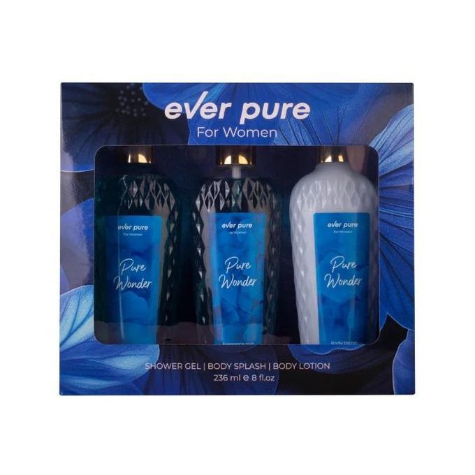 Ever Pure Pure Wonder - Body Lotion + Body Splash + Shower Gel - 3*236ml