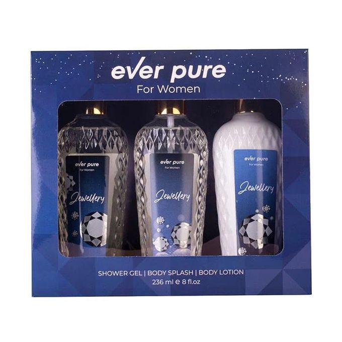 إيفر بيور جولري (لوشن للجسم + معطر للجسم + جل استحمام) 3*236 مل