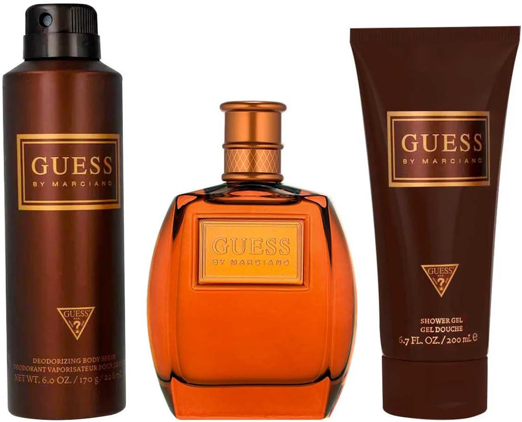 Guess By Marciano For Men Giftset - EDT 100ml + Showergel 200ml + Body Spray 226ml