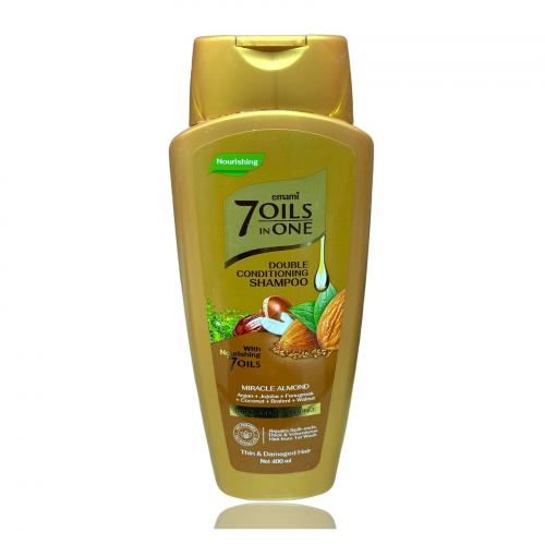 Emami 7Oils In One - Double Conditioning Shampoo - Miracle Almond - 400ml