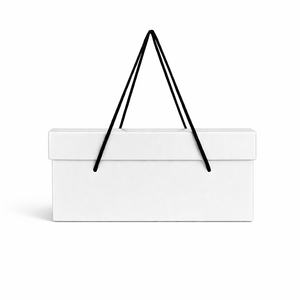 بوكس هدايا أبيض بيد لسهوله الحمل - حجم متوسط