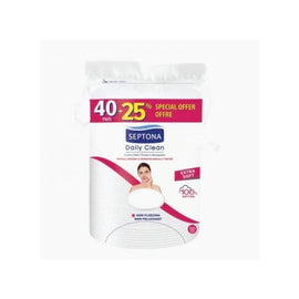 Septona Daily Clean Cotton Pads - Extra Soft - 40+25% - 50 PCS