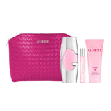 Guess Pink For Women Giftset - EDP 75ml + EDP 15ml + Body lotion 100ml + Pouch