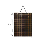 Black Gift Bag With Golden Grid - Large Size