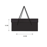 Black Gift Box with handle - Medium Size