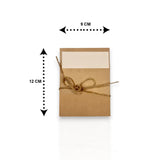 Gift Note Card - Beige - Small Size