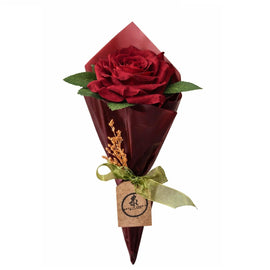 Single Red Rose Bouquet