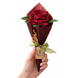 Single Red Rose Bouquet