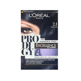 L'Oreal Prodigy Permanent Oil Hair Color - 2.1 Ash Black - 60+60g+60ml