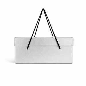 بوكس هدايا فضي بيد لسهوله الحمل - حجم متوسط